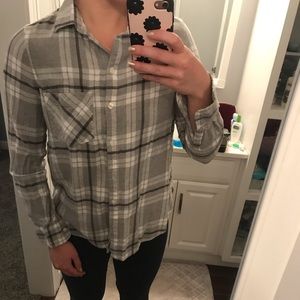 Grey plaid shirt
